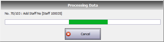 Processing Data Loading Bar