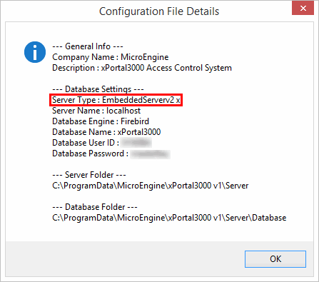 Embedded Server 2.5 Configuration File Details