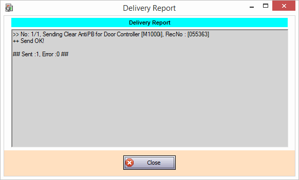 Delivery Report of Clear AntiPB