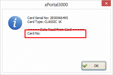 Card Number Field is Blank in the Message Window