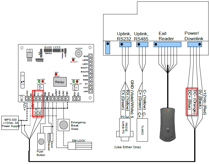 Wiring Diagram for Connection Between XP-GT Controller to MAS-RBT Relay Board