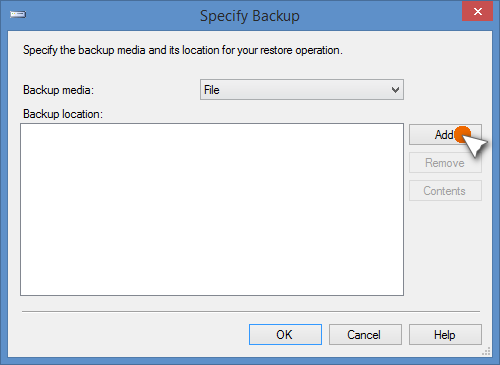 Specify Backup Window