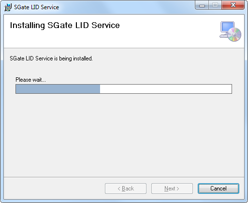 Installing SGate LID Service Window