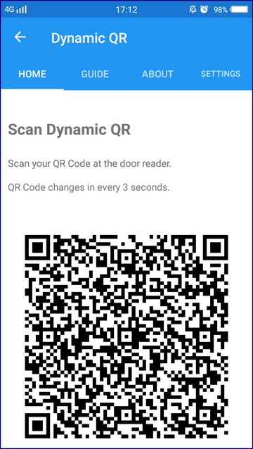 Scan Dynamic QR Window
