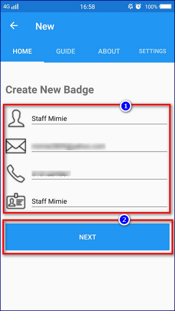 Create a New Badge