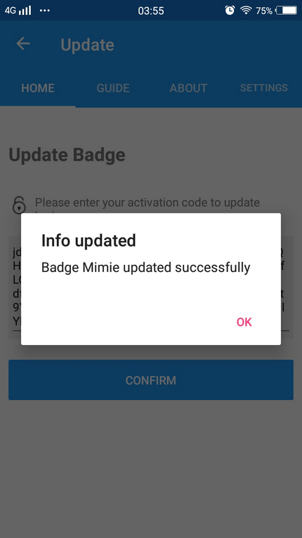 ME Mobile Access - Info Updated Message