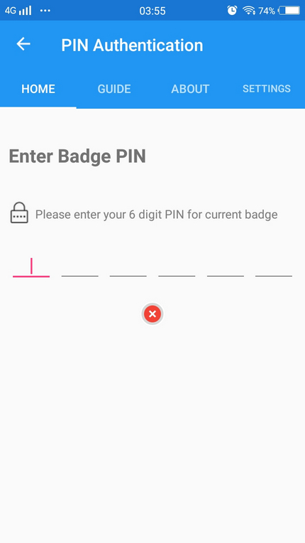 ME Mobile Access - Enter Badge PIN to Open Dynamic QR Code