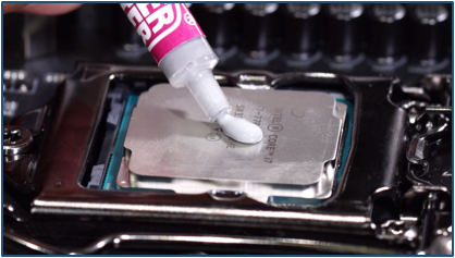 Applying Thermal Paste to Processor
