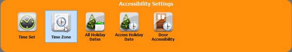 Time Zone Icon in Accessibility Menu