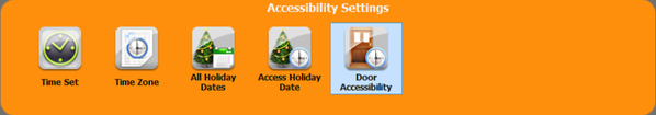 Door Accessibility Icon in Accessibility Menu