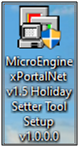 MicroEngine xPortalNet v1.5 Holiday Setter Tool Setup v1.0.0.0