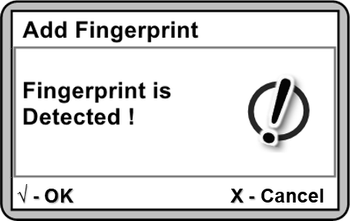 Fingerprint is Detected Window