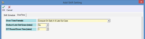 Over Time Tab in Add Shift Setting Window