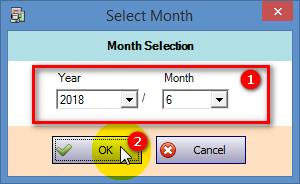 Select Month Window