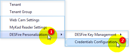 Creating Credentials Configuration Setup