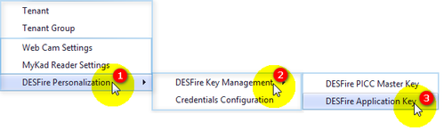 Creating DESFire Application Key
