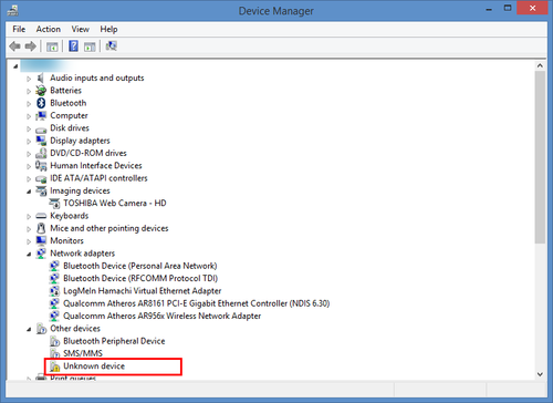 Unknown Device Status Indicated in Device Manager for the Dongle License