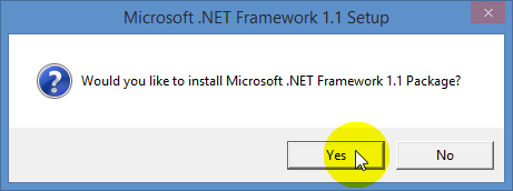 Microsoft .NET Framework 1.1 Setup