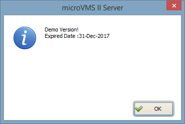 Expiry Date of Demo Version Message