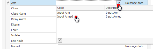 Select Icon for Arm Status