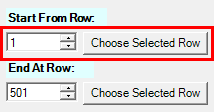 Mistake on Start From Row