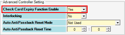 Enable Check Card Expiry Function