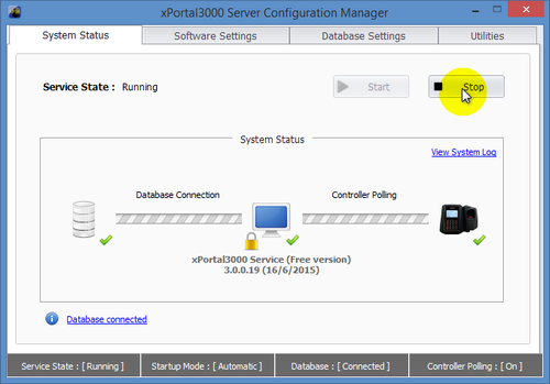 xPortal3000 Server Configuration Manager