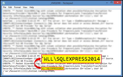 SQL Instance Name in XPNDB Setting .cfg File