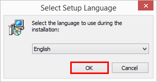 Select setup language