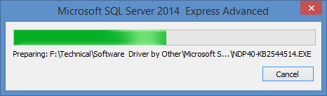 Microsoft SQL Server 2014 Express Extraction Process