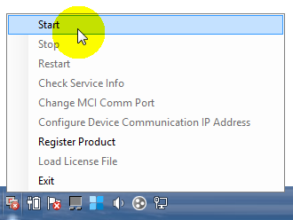 Starting the xPortalNet Comm Service to Initialize a Fresh Database Again