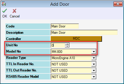 Add Door Window Setting for XP-MK800