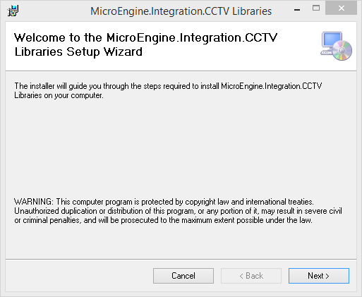 MicroEngine.Integration.CCTV Libraries Window