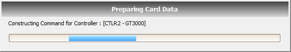 Preparing Card Data Window